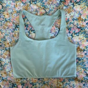 Girlfriend Collective Paloma Sports Bra (light blue, medium)